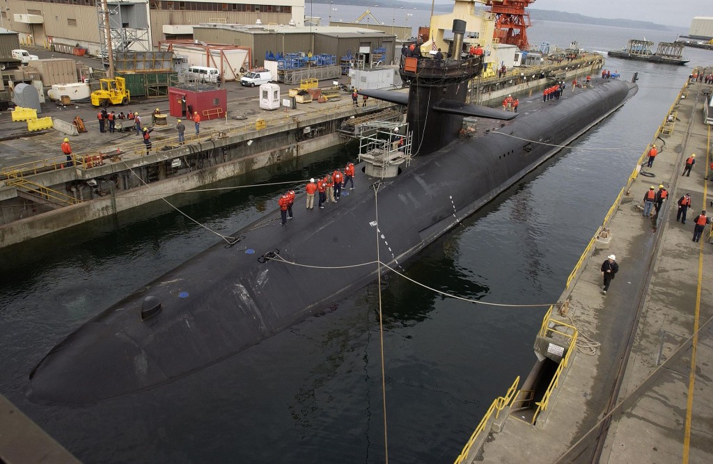 USS Michigan, en av USAs ubåter i Ohio-klassen, verdens mektigste. Foto: U.S. Navy/Brian Nokell, via Wikimedia Commons