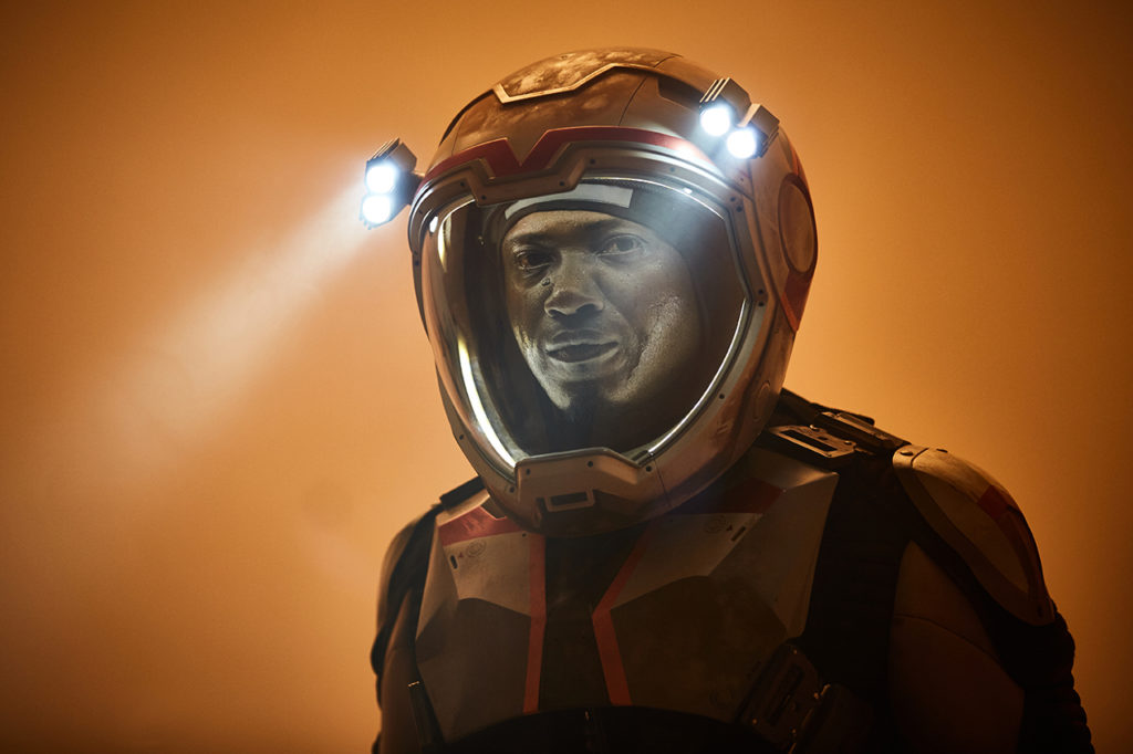Sammi Rotibi as Robert Foucault a Nigerian mechanical engineer and roboticist. The global event series MARS premieres November 14 at 8/9c in the U.S. and internationally Sunday November 13 on the National Geographic Channel. (photo credit: National Geographic Channels/Robert Viglasky)