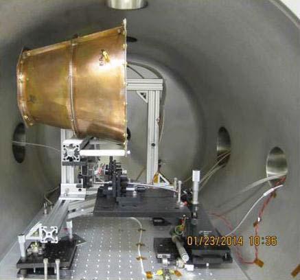 En tidligere EmDrive-prototyp. By David A. Brady, Harold G. White, Paul March, James T. Lawrence, and Frank J. Davies.Eagleworks Laboratories, NASA Lyndon B. Johnson Space Center - 'Anomalous Thrust Production from an RF Test Device Measured on a Low-Thrust Torsion Pendulum' 50th AIAA/ASME/SAE/ASEE Joint Propulsion Conference paper, Public Domain, https://commons.wikimedia.org/w/index.php?curid=49595842